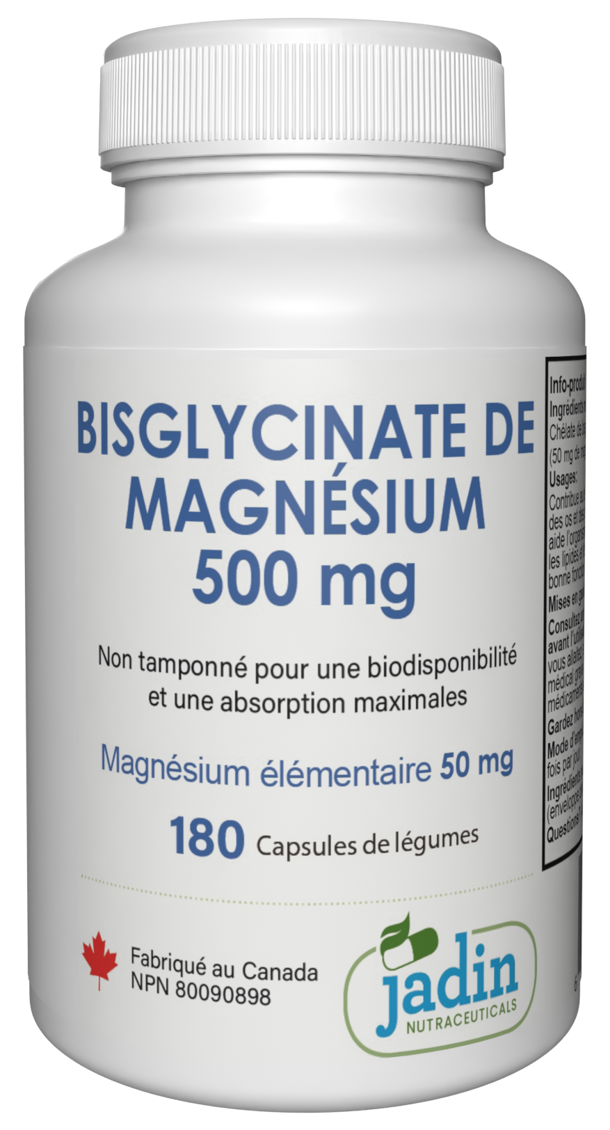 Magnesium Bisglycinate 500 mg (Albion TRAACS®) – 100% Pure – Non-Buffered