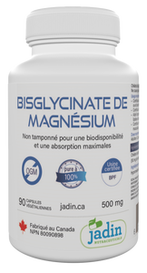 Magnesium Bisglycinate 500 mg – 100% Pure – No Fillers –   Non-Buffered – 90 Vegetable Capsules