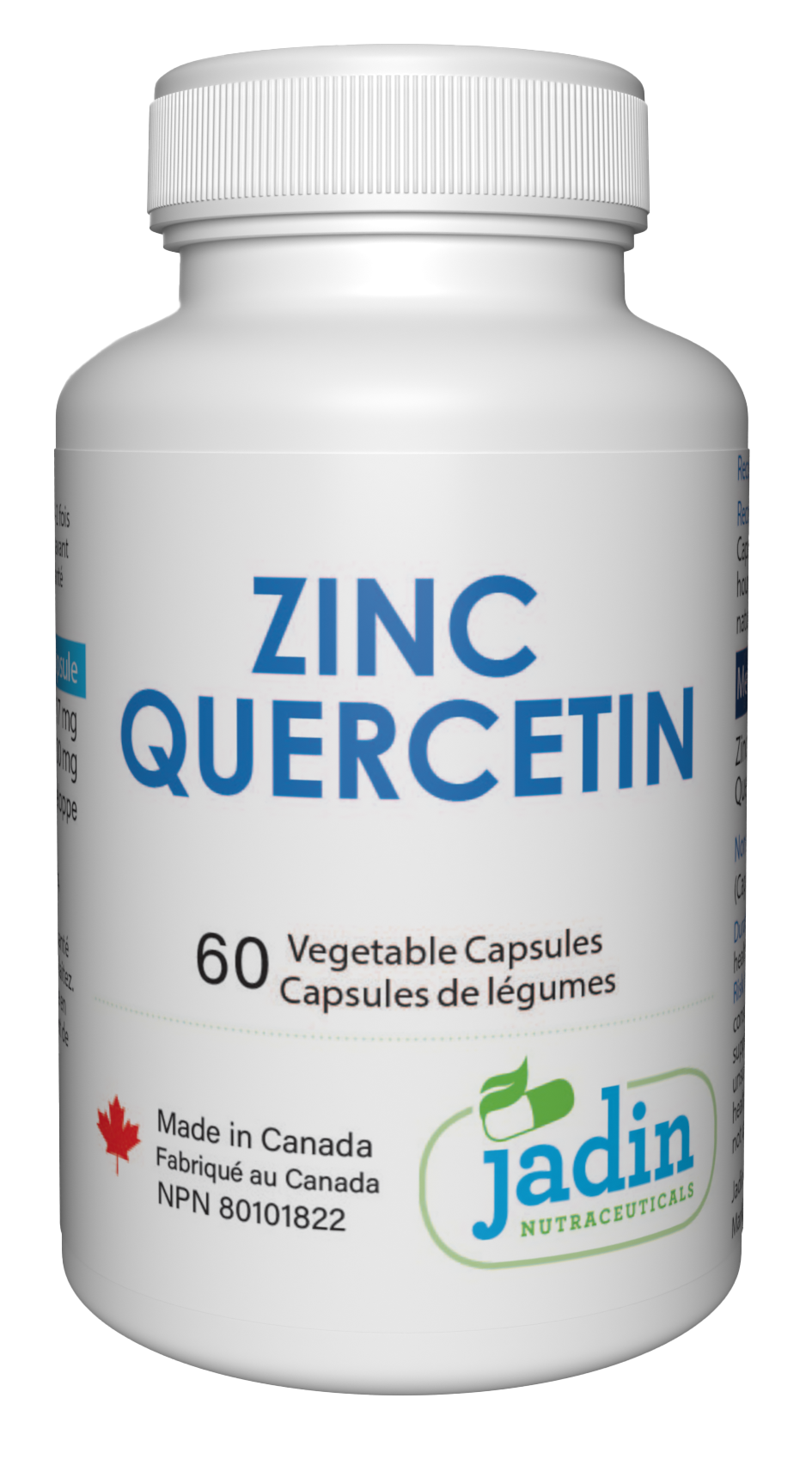 ZINC Bisglycinate + QUERCETIN – 60 Vegetable Capsules