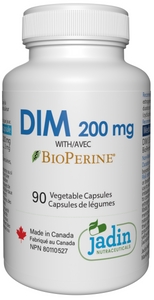 DIM 200 mg + BLACK PEPPER (BioPerine) 90 Vegetable Capsules - Estrogen Support