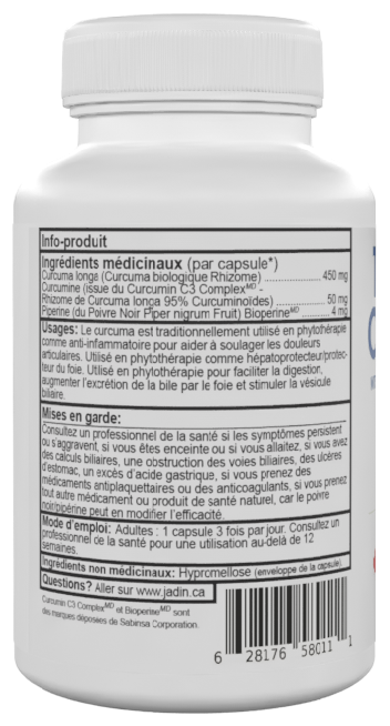 Organic TURMERIC + CURCUMIN (C3 Complex) + BLACK PEPPER (BioPerine) – 90 Vegetable Capsules