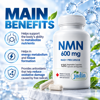 NMN Supplement 600 mg - 120 Vegetable Capsules